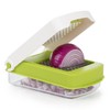PrepWorks Compact Veggie Chopper – Space-Saving Manual Vegetable Cutter, Easy-to-Use,