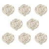 RESFNSE 8Pcs Antique Rose Flower Cabinet Knobs, Vintage Kitchen Shabby