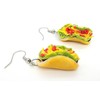 Taco Miniature Food Polymer Clay Dangle Earrings
