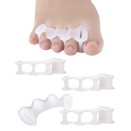 Golbylicc 2Pairs Toe Separators Toe Spacers for Women Men to Correct Bunion, Relieve Fe...
