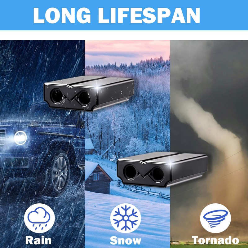 Deer Whistles for Car - Deer Horn for Vehicles, Trunks,