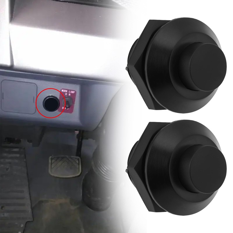 eMagTech 2Pcs Car Push Button Switch Start Button Switch Automotive
