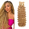 Honey Blonde Human Braiding Hair 3 Bundles 16 16 16