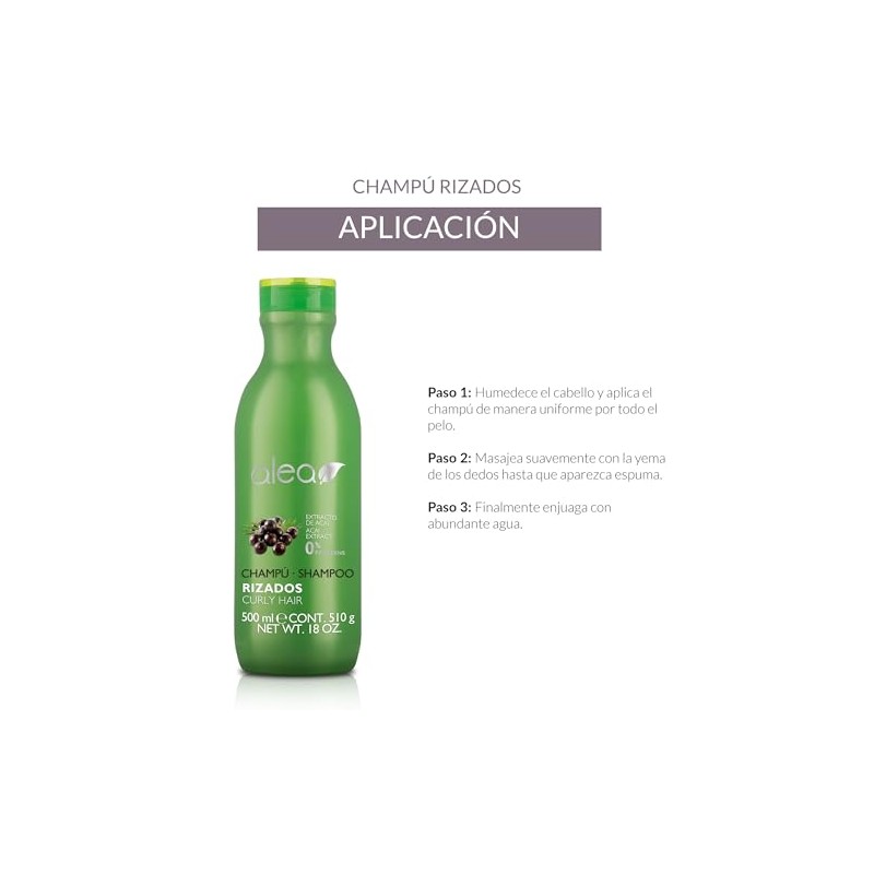 Salerm Alea Shampoo Cabello Rizado o Chino 500ml