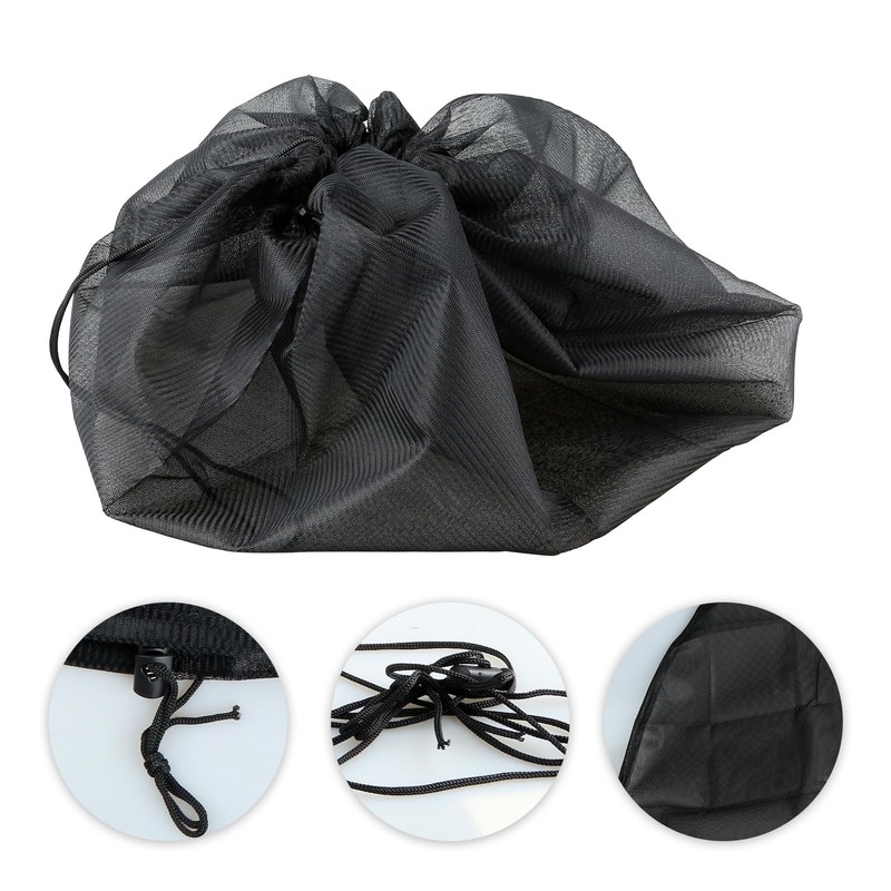 Bojueahaw Rain Barrel Mesh Cover,95 cm Adjustable Rain Barrel Net,Rain