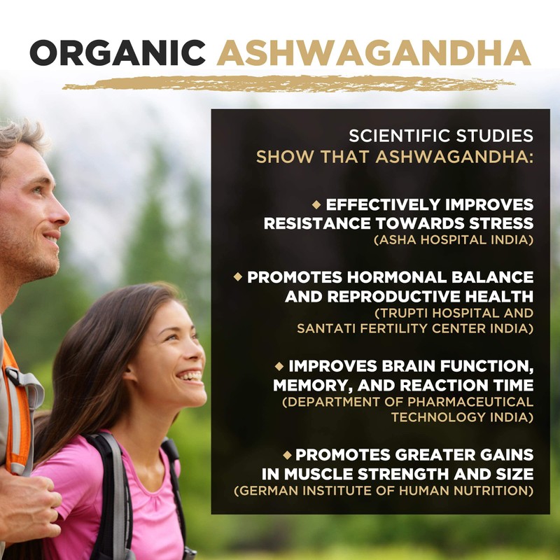 MySuperfoods Organic Ashwagandha Powder 200g, Rich Source of Vitamin B6