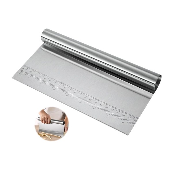 YZROHYI Dough Cutter, Stainless Steel Dough Card, 22 x 11.5