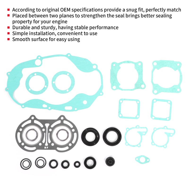 Engine Gasket Set with Oil Seals Spacers Fit for Yamaha