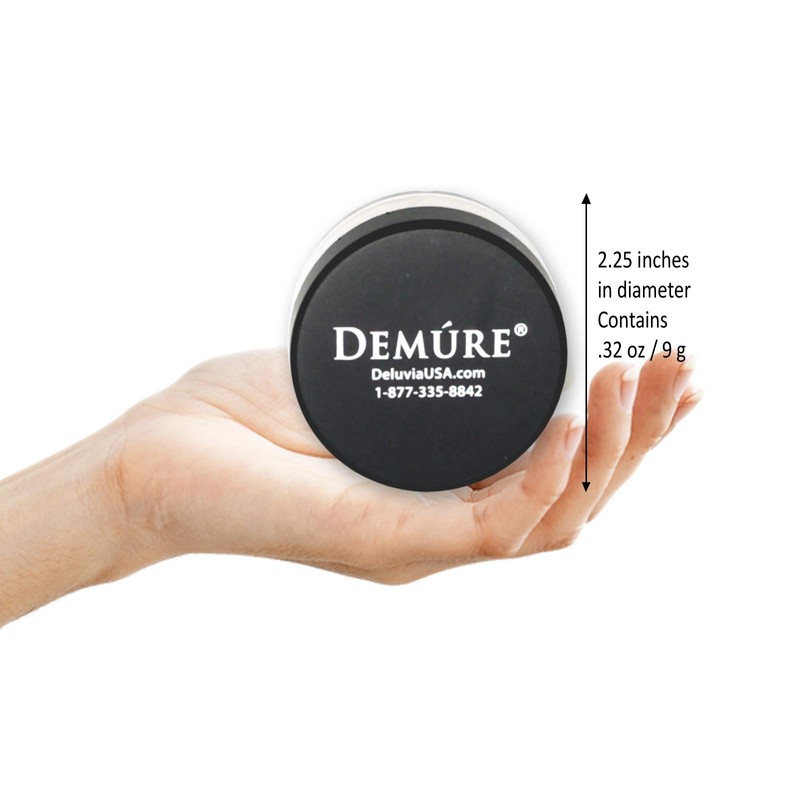 Demure Medium Foundation Powder, Loose Face Powder - Natural Makeup