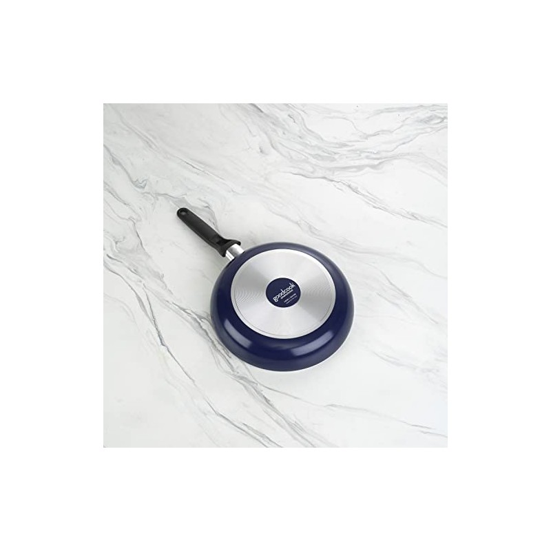 GoodCook Basics Nonstick 10-Inch Frying Pan, Navy Blue, Aluminum Skillet