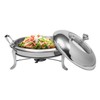 JAYGOVAN Round Chafing Dishes for Buffet, 2.6 QT Chafing Dish
