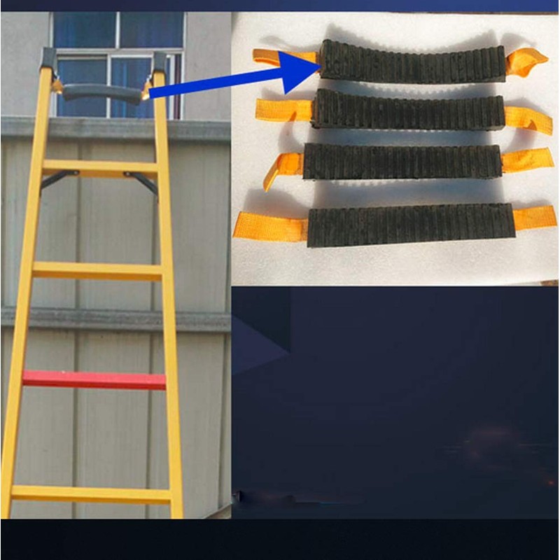 Extension Ladder With Padded Fixed Rung, Stabilizer, Kit, and Pole