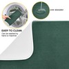 Qilmy Hunter Green Dish Drying Mats Tableware Absorption Water Mat