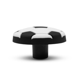 DOJA Barcelona Children's Furniture Knobs + Children's Clothes Hanger 8 Cupboard Knobs Children's Football and 8 Children's Wall Hooks Football Made of Rubber and Zinc Aluminium Clothes Hooks and