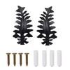 SUQ I OME 1 Pair European Big Leaf Curtain Tiebacks