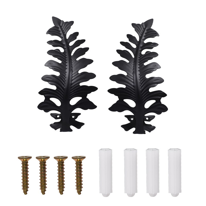 SUQ I OME 1 Pair European Big Leaf Curtain Tiebacks