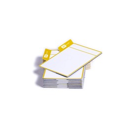 PATboard Scrum Board & Kanban Board - Magnetic Item Cards - Portrait - Set of 16 - Yellow