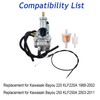 Silscvtt Carburetor Replacement for Kawasaki Bayou 220 KLF220A 1988-2002 Replacement
