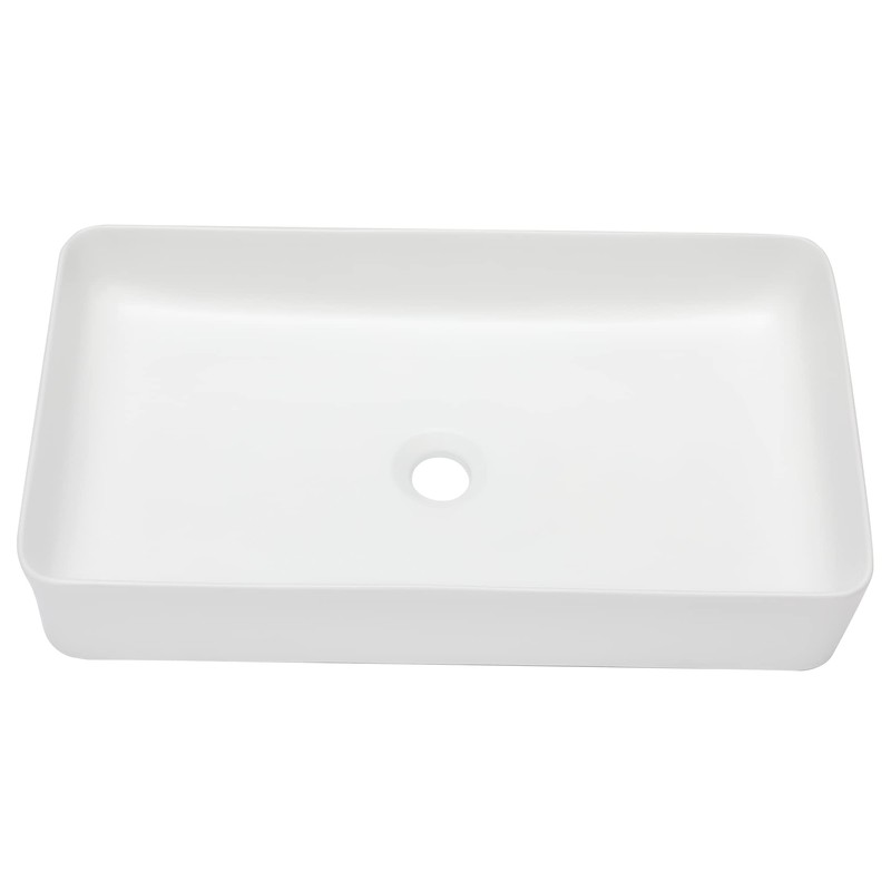 Rectangular Vessel Sink - Fulorni 24"x14" Bathroom Vessel Sink Large