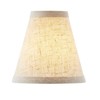 Aspen Creative 51028-2,Hardback Empire Transitional Clip-On Chandelier Shade/Beige Linen Fabric,2.5"