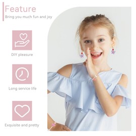 100PCS Crystal Butterfly Beads, Butterfly Beads for Jewelry Making Assorted Cute Beads for Bracelets Bead Spacers for Jewelry Making DIY Bracelet Necklace Hair Clip