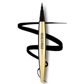 Rouge & Rogue Waterproof Liquid Eyeliner – Ultra-Black, Smudge-Proof, Long-Lasting, Vegan, Cruelty-Free, Precision Brush Tip for Winged Liner & Cat Eye
