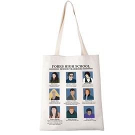 Twiilight Vampire Movie Tote Bag Twiilight Lover Gift Edward Bella Fans T-wilight Shopping Bag, Forrks Hiigh Schhool 1