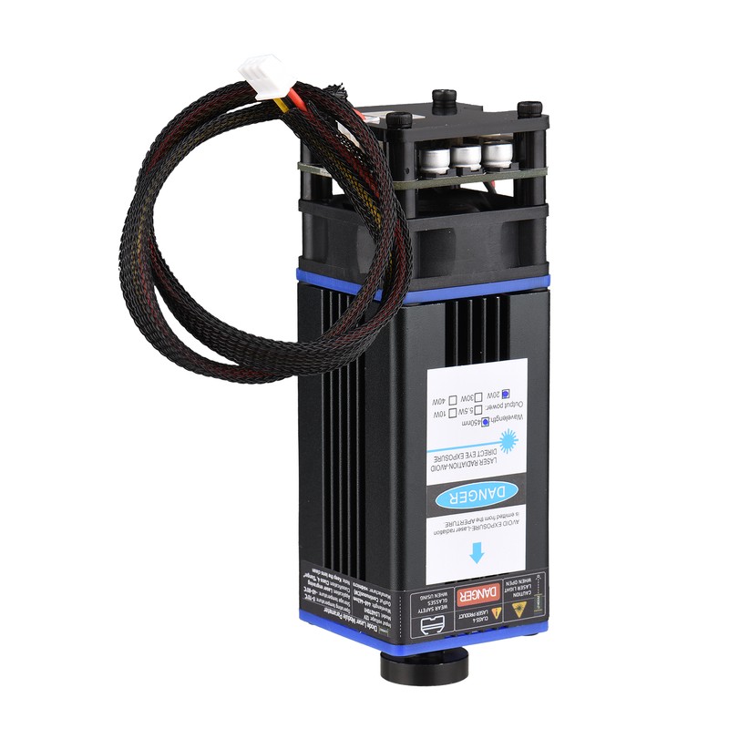 450nm 20W Laser Module Adjustable Focal Length Laser Engraving Head