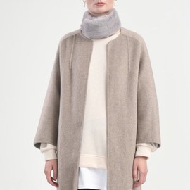 Lara 라라 뉴 자석 털 목도리-그레이 (캔버스백 증정) (LALAF172) LARA New Magnetic Fur Scarf - Gray (Canvas Bag Included) (LALAF172)