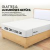 Utopia Bedding, Fitted Sheet, 200 x 200 cm, White, Oeko-Tex