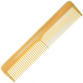 Giorgio G16 Handmade Hair Comb and Detangler - Fine and Wide Tooth Saw Cut Comb - Ivory