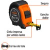 Truper FH-5M, Flexómetro Gripper, contra impacto, 5 m, cinta 19