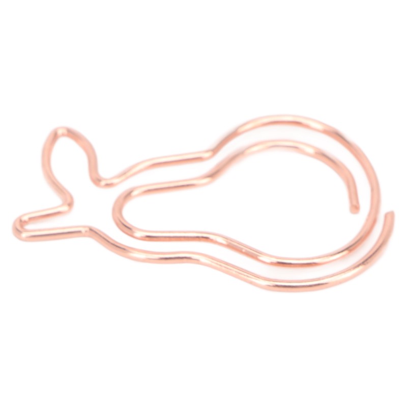 100Pcs Paper Clips Cute Bunny Shape Electroplating Process Lightweight Portable