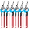Gebildet Prewired MTS-103 Blue Mini Toggle Switch 125 VAC 6