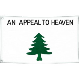 LUCKGEEY An Appeal to Heaven Flag Liberty Tree 3x5ft,Double Stitching On the Edge,Pine Tree Flags with 2 Rust-proof Brass Grommets. (3x5ft)