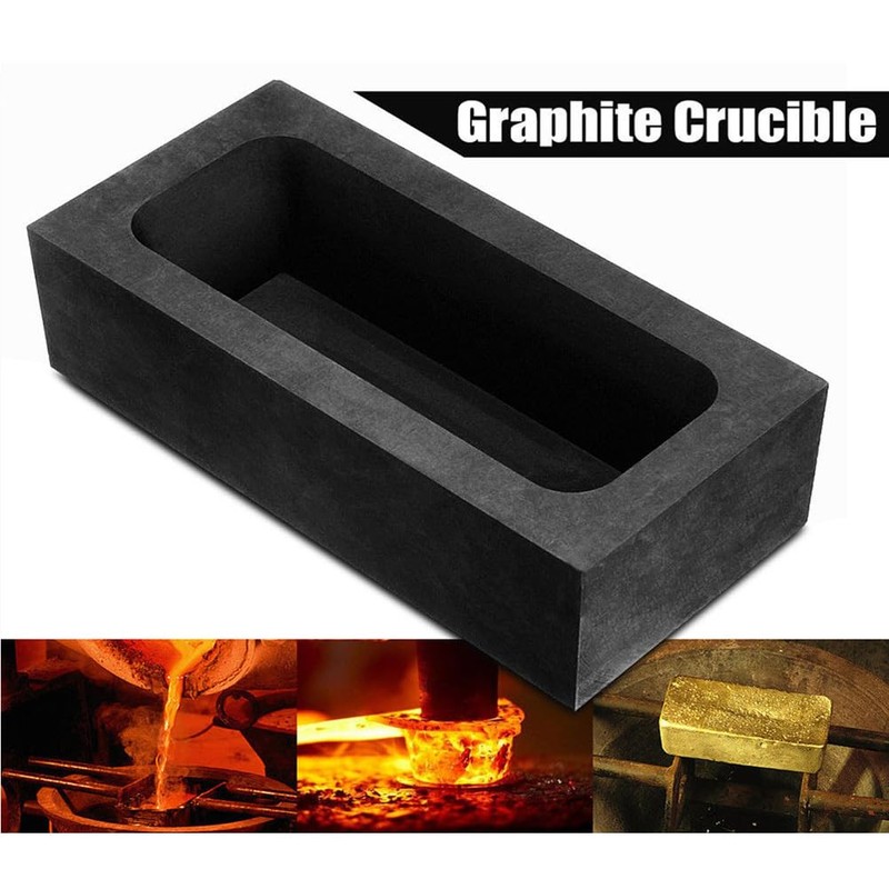 VILLCASE Graphite Melting Pot Casting Molds for Metal Finishing Copper