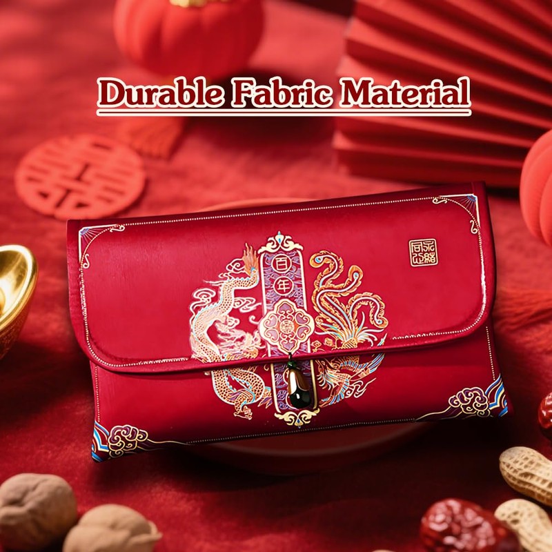 Fabric Red Envelopes for Chinese Wedding Tea Ceremony or Engagement
