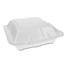 Pactiv Hinged Lid Containers, 9.13 x 9 x 3.25, 150 Containers (PCTYTD19903ECON)