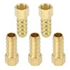 sourcing map 5pcs Brass Barbed Fitting 1/8" NPT Female to
