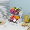 Dorhors Fruit Basket for Kitchen, 2 Tier Fruit Bowl,Kitchen Counter