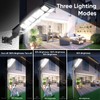 WERCHTAY 2 Pack Solar Street Lights Outdoor Waterproof, 6500K 504
