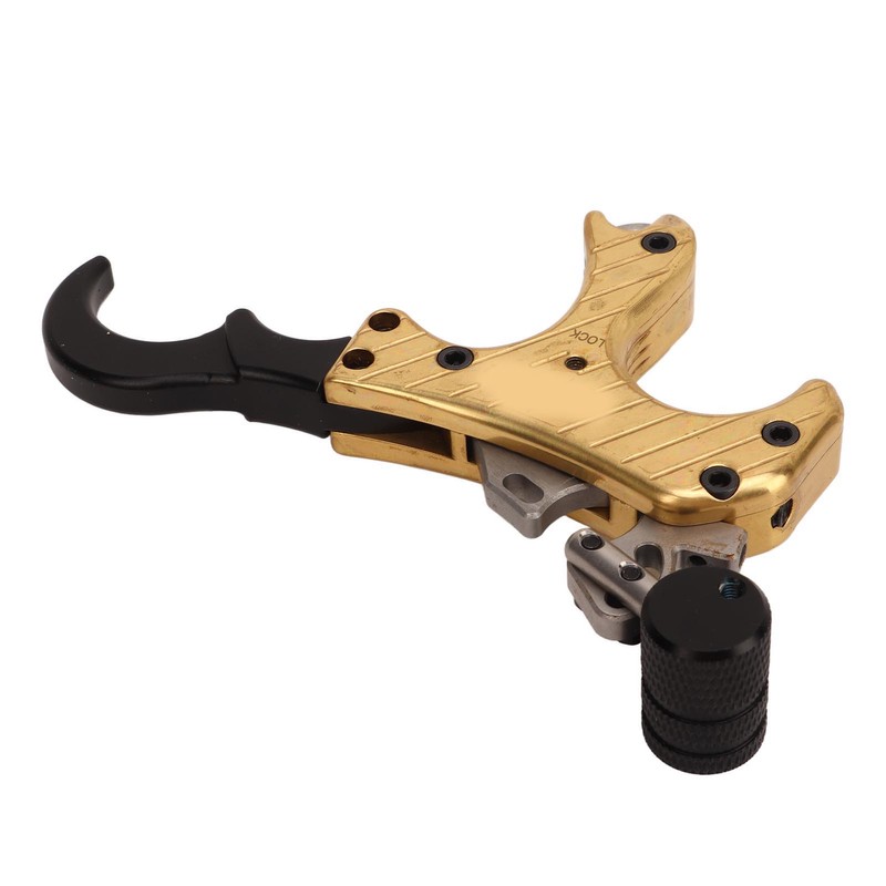 Bow Release Aids Aluminum Alloy Adjustable 4 Finger 360 Degree