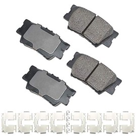 Akebono ACT1212A Pastillas Freno Disco Trasero Cerámica Ultra Premium Estándar Gris
