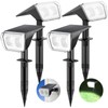 Consciot Solar Spot Lights Outdoor Waterproof, 24 LED Dusk-to-Dawn Solar