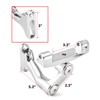 Mofun Adjustable Rear Passenger Floorboard Mount Bracket Kit Compatible with