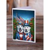 Caroline's Treasures All American Great Pyrenees Greeting Cards Pack of