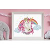 Pracht Creatives Hobby S440-104 Ladybird Rainbow Unicorn Cross Stitch Kit