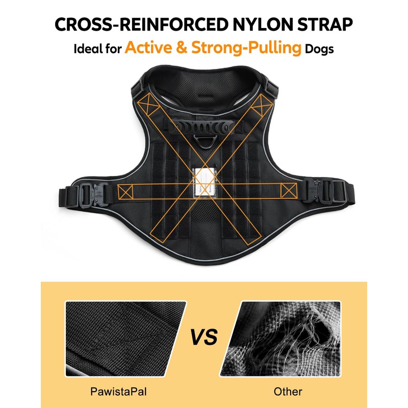 Reflective Service Dog in Training Vest Harness for Medium Large