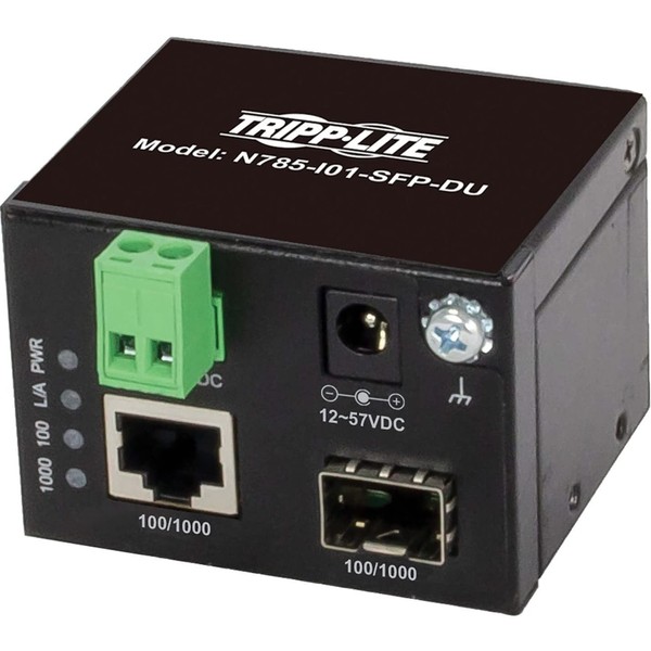Tripp Lite Industrial Heavy-Duty Network Copper Ethernet to Fiber Optic