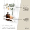 Umbra Flex Hanging Shower Caddy with 2 Shelves, Bathtub Shelf